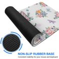 thumbnail image 6 of Long Mouse Pads for Desk,White Unicorn Floral Pattern Desk Mats on Top Of Desks, Desk Mouse Pad Extra Large with 3mm Non-Slip Base and Stitched Edge for Gaming,Office,Work,Home 31.5"x15.7", 6 of 6