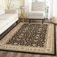 thumbnail image 2 of SAFAVIEH Lyndhurst Sarah Floral Area Rug, Black/Ivory, 6' x 9', 2 of 8