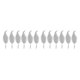 thumbnail image 4 of Adorno de plumas de Navidad Cateissary 6 piezas Reutilizable Plata, 4 of 6