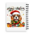 thumbnail image 2 of Merry Christmas Santa Cavalier King Charles Spaniel Scarf Twinkling Lights Xmas Holiday Spiral Bound Journal Dog Lover Gifts 5x7in Spiral Notebook - 00022, 2 of 5