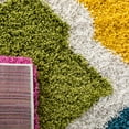 thumbnail image 5 of SAFAVIEH Jaycob Geometric Kids Shag Runner Rug, Ivory/Multi, 2'3" x 7', 5 of 6