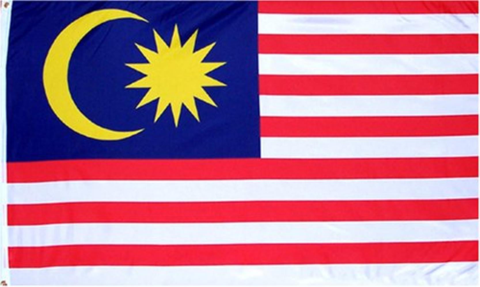 Malaysia Flag 3x5 foot ‎ Malaysian Flag Indoor Outdoor National flag