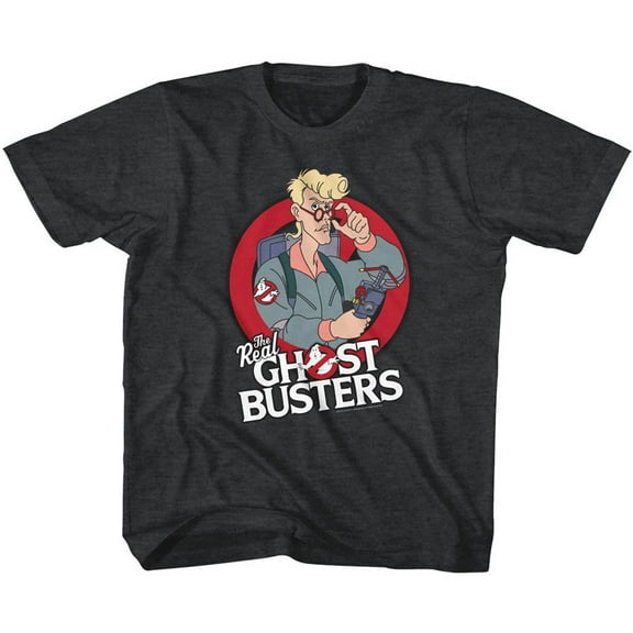 Real Ghostbusters Egon Black Children's T-Shirt