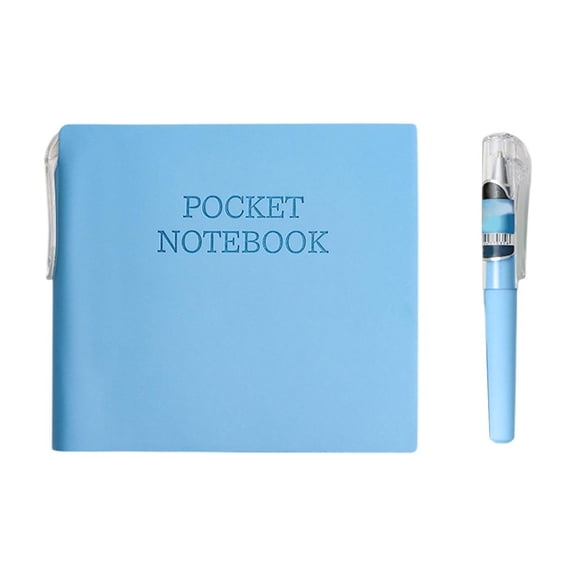 Jubipavy 3.94"×3.94" Pocket Hardcover Notebook with Gel Pen, Portable Mini Leather Notebook for On-the-Go Note-Taking, Multi-Color Options