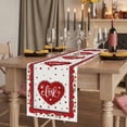 thumbnail image 2 of Table Runners 70 Inches Long Dress Scarves, Red Valentine's Day Farmhouse Coffee/Dining/Kitchen Table Decor, Holiday Table Runner, Love Heart Roses Romantic 13x70 Inch, 2 of 9