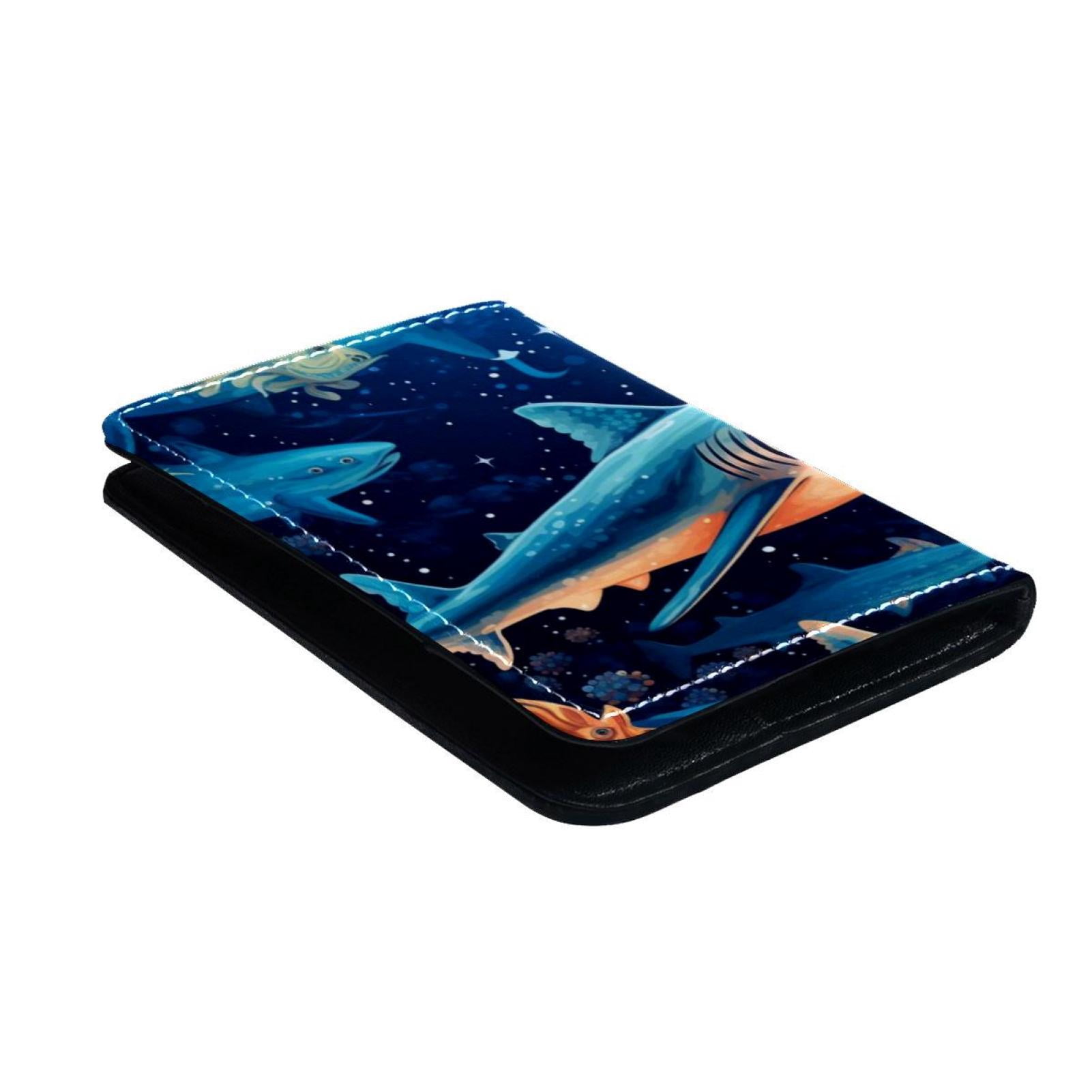 OWNTA Star Shark Pattern Premium PU Leather Passport Book - 4x5.5 inches - Passport Case, Covers & Cover