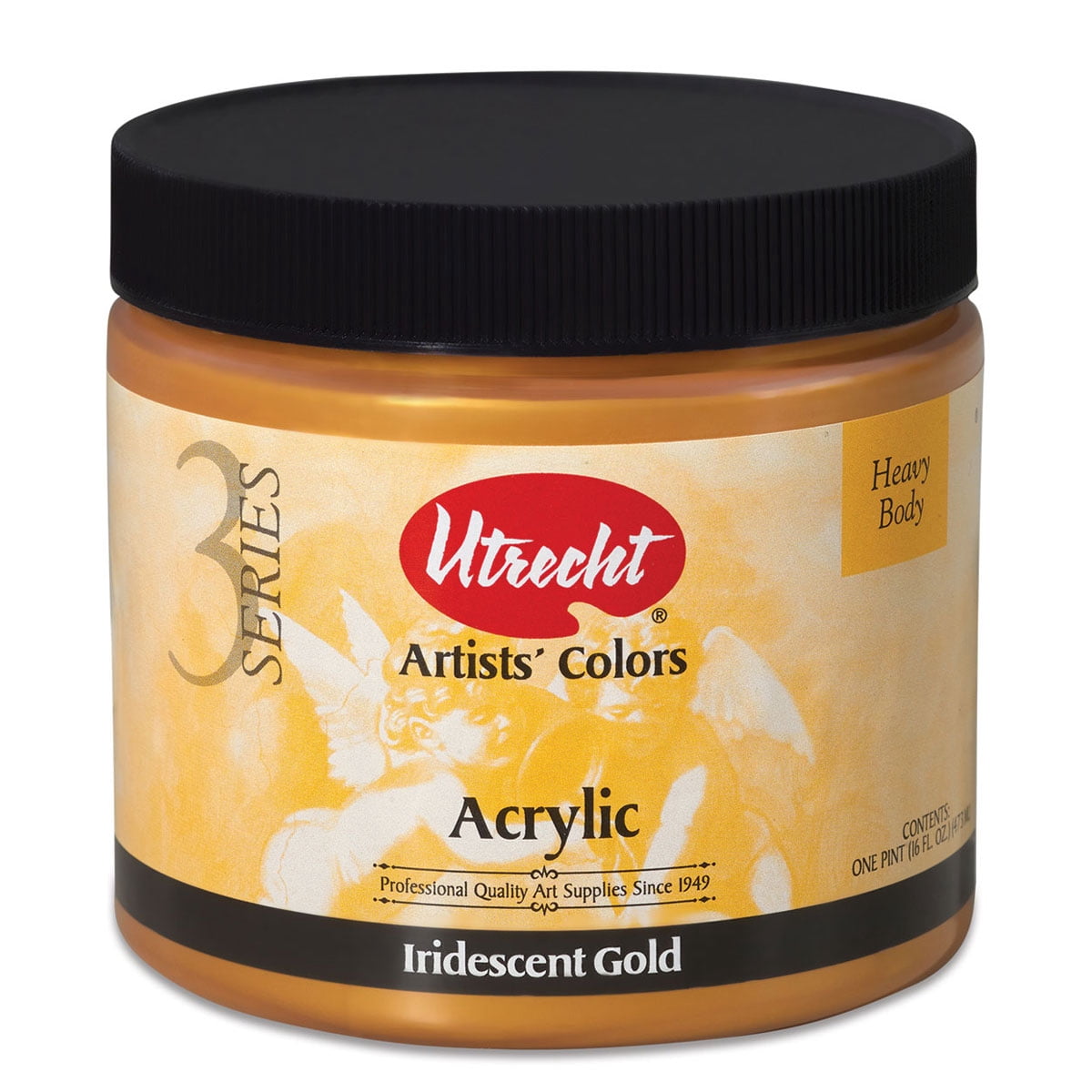Utrecht Artists' Acrylic Paint - Iridescent Gold, Pint