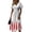 A10-White, variant on Women 's 250th Anniversary Dresses Independence Day Sun Dress Short Sleeve A-Line Swing Summer Dresses