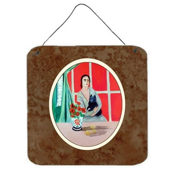 Lady with Her Schipperke Wall or Door Hanging Prints, 6 x 0.02 x 6 in.