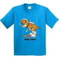 thumbnail image 3 of Inktastic Space Force Dinosaur Astronaut Youth T-Shirt, 3 of 5