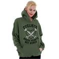 thumbnail image 4 of Cyclists Break Hearts Not Bones Biker Hoodie Sweatshirt Women Brisco Brands L, 4 of 6