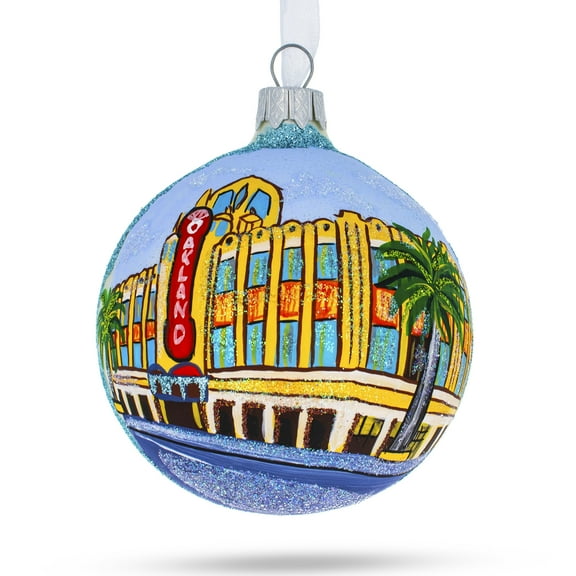 Oakland, California Glass Ball Christmas Ornament 3.25 Inches