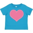 thumbnail image 3 of Inktastic Pink Heart (stitch Border) Girls Toddler T-Shirt, 3 of 5