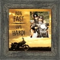 thumbnail image 2 of Classic Harley Davidson Motorcycle "Ride Fast, Live Hard" Sunset Picture Frame, 10x10 9766, 2 of 6