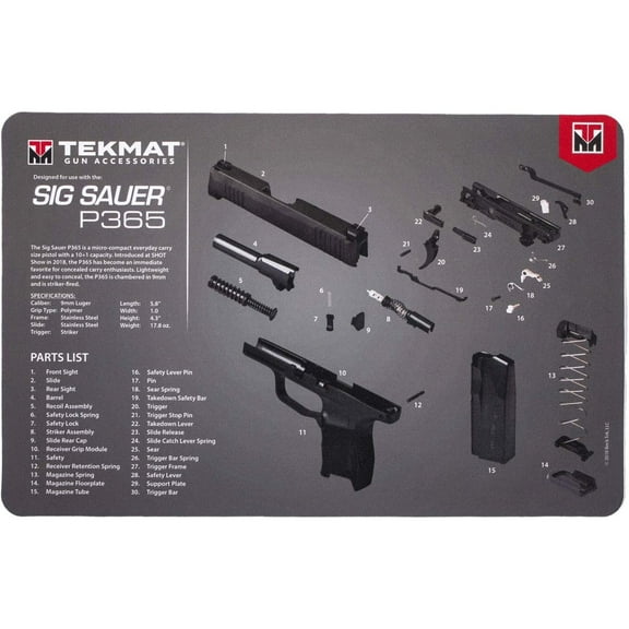 TekMat Original Gun Cleaning Mat - 17" X 11" - Sig Sauer P365™