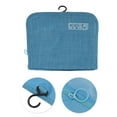 thumbnail image 4 of Unique Bargains 1 Pc Foldable Hanging Large Capacity Makeup Bag Sky Blue Oxford Cloth, 4 of 6