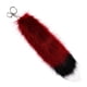 thumbnail image 2 of Llavero con cola de peluche, colgante para coche, juguete portátil Rojo oscuro, 2 of 9
