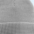 thumbnail image 3 of Riforla Unisex Hat Solid Color Jacquard Knit Bomber Hats Grey, 3 of 3