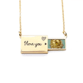 thumbnail image 1 of Graffiti Street Yellow Bear Angry Pattern Letter Envelope Necklace Pendant Jewelry, 1 of 3