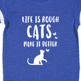 thumbnail image 4 of Inktastic Life Is Rough Cats Boys or Girls Baby Bodysuit, 4 of 5
