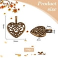 thumbnail image 2 of 100 piezas de dijes de corazón hueco de aleación de amor, dijes de corazón, amuletos de la suerte, 2 of 6