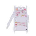 thumbnail image 2 of LeeQinersw 1/12 Dollhouse Miniature Pink Glove Printed Bunk Bed Bedroom Furniture Accessory, 2 of 6