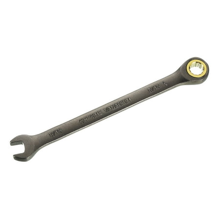 Uxcell 5/16" Ratcheting Combination Wrench SAE 90 Teeth 12 PT Ratchet Spanner