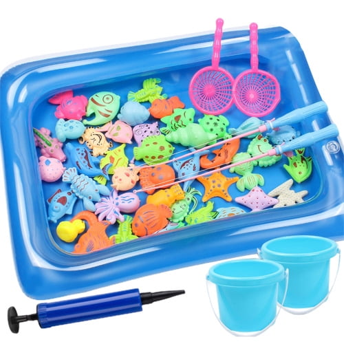 Cheer US Kids Pool Fishing Toys Games - Summer Magnetic Floating