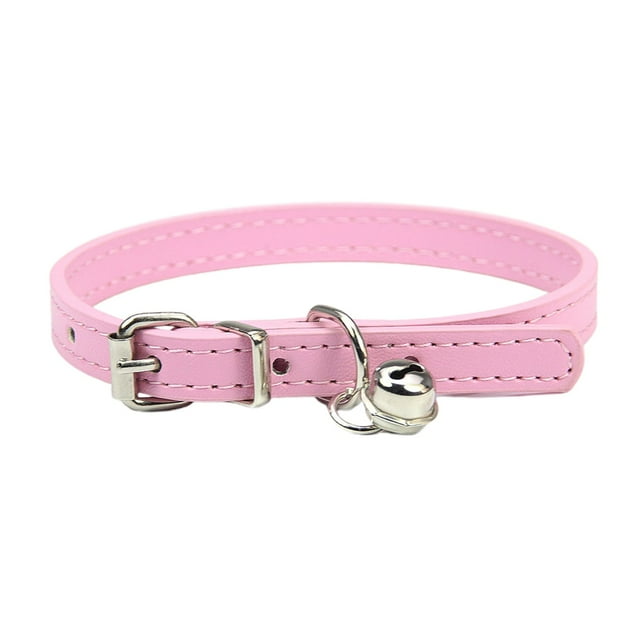 Collier Minimaliste pour Animaux de Compagnie Collier en Cuir Réglable Design Léger pour Chats et Chiens