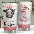 thumbnail image 2 of Personalized Cow Tumbler Not Today Heifer 20oz 30oz Tumblers with Lid Gift for Women Girl Daughter Sister Animal Lovers Christmas Birthday, 2 of 6