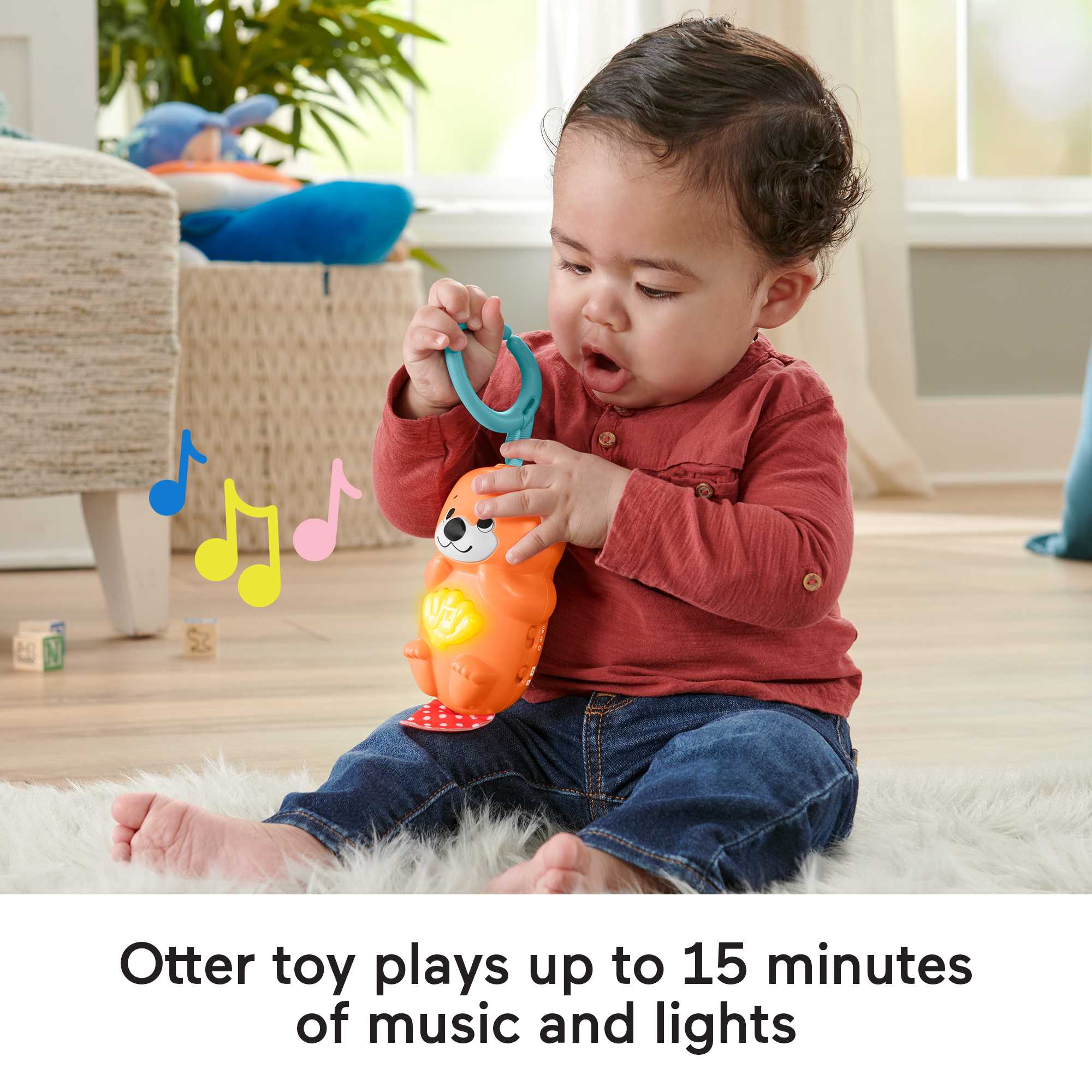 Fisher-Price 3-in-1 Music Glow and Grow Gym Infant Playmat with Lights & Removable Toys - image 5 of 8
