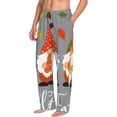 thumbnail image 2 of Daiia Hello Fall Gnomes Men's Sleep Pant with Pockets and Drawstring,Pajama Pants-Medium, 2 of 9