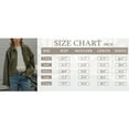 thumbnail image 4 of PUWEI Women's Faux Suede Bomber Jacket Lapel Collar Pilot Coat Oversized Motorcycle Jacket Outwear, 4 of 7