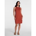 thumbnail image 4 of Time and Tru Women’s Sleeveless Knit Swing Dress, Sizes XS-XXXL, 4 of 7