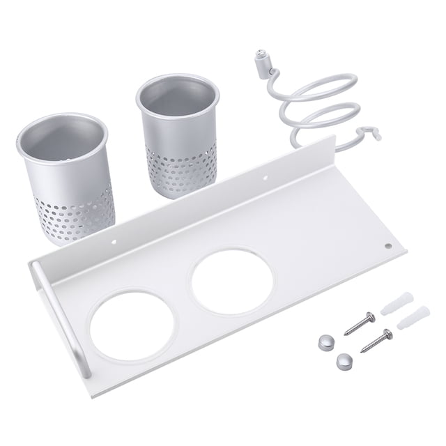 Organizador de almacenamiento de pared Soporte para secador de pelo Cepillo de dientes Inodoro