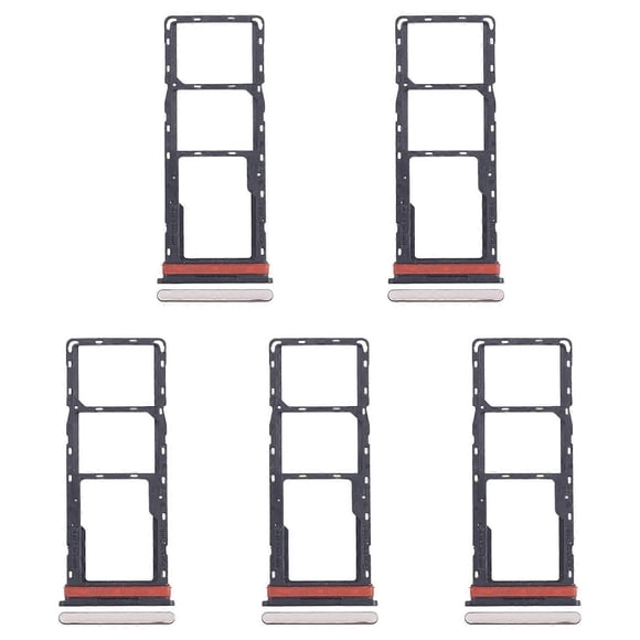 For Infinix Hot 40i X6528B 5pcs SIM Card Tray + SIM Card Tray + Micro SD Card Tray