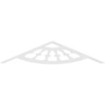 thumbnail image 4 of Ekena Millwork 60"W x 12 1/2"H x 1"P (5/12) Pitch Classic Wagon Wheel Architectural Grade PVC Gable Pediment, 4 of 5
