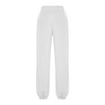thumbnail image 6 of Bibifish Womens Pants Oversized High Waist Internal Drawstring Sweatpants Elastic Waistband Solid Color Athletic Jogger Pants With Pockets, 6 of 9