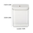 thumbnail image 3 of Airtight Food Storage Containers Plastic Kitchen Pantry Organization Jars with Lids for Flour Sugar Rice Cereal Snacks Spices Grains Dry Goods, UKHBMC | B, White, 3 of 3