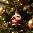 thumbnail image 5 of Christmas Hanging Ornaments Santa Snowman Candy Cane Tree Pendants Indoor Xmas Party Holiday Scene Decoration Set, 5 of 6