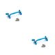 thumbnail image 1 of Bewildely RC Car Steering Linkage Professional Simple Modification Parts Reemplazo del kit de accesorios Reemplazo para A949 K929 Blue Type3 NO3, 1 of 6