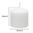 thumbnail image 3 of Mainstays 21PK Unscented White Votive Candles, 3 of 5