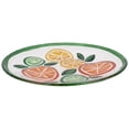 thumbnail image 2 of Demdaco Citrus Slices Lemon Vibrant Green 11 inch Glass Round Serving Plate, 2 of 2