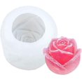 thumbnail image 1 of Molde de silicona reutilizable de rosa 3D, bandejas de cubitos de hielo, molde para hacer helados, bola antiadherente, gelatina de pudín de hielo congelado Sincero Hogar, 1 of 7
