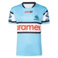 thumbnail image 3 of 2024 Cronulla Sharks Camiseta de rugby de entrenamiento indígena / pantalones cortos - Hombre Talla: S-5XL (Nombre impreso y número) Calidad superior, 3 of 5