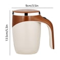 thumbnail image 3 of LSLJS No Need To Connect Wire Use Electric Stirring Mug Stainless Steel Lazy Magnetic Mug Automatic Mug Portable Coffee Mug Mugs Automatic Mixing Cup, 3 of 6
