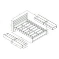 thumbnail image 4 of Bellemave Full Size Wood Platform Bed, Full Bed Frame with Headboard and 4 Drawers, Platform Bed for Boys, Girls, No Box Spring Needed ,White, 4 of 10