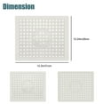 thumbnail image 2 of 2pcs Kitchen Sink Mats, TSV Rubber Sink Mat, Kitchen Sink Grid Protector, Non-Slip Drain Pad Protector with Cuttable Center Drain, Collapsible Sink Grates for Kitchen Sink, Grey, 12x10inch, 2 of 6