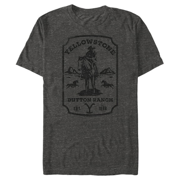 Men's Yellowstone Dutton Ranch Est. 1886 Ticket Graphic T-Shirt