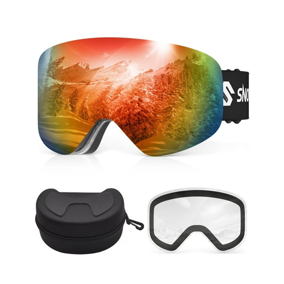 Gafas de esquí Snowalva OTG sin marco con 2 lentes magnéticas UV400